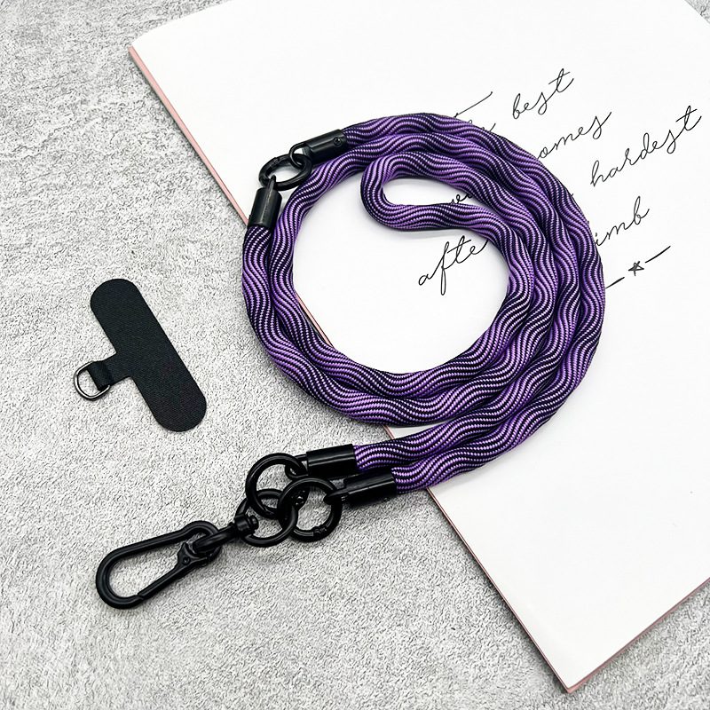 ချိန်ညှိနိုင်သော Braided Crossbody ဖုန်း Lanyard