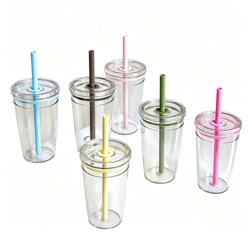 PC Straw Tumbler ကိုရှင်းလင်းပါ။