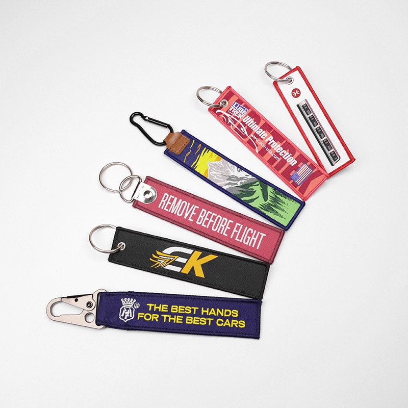 Snap Hook ဖြင့် စိတ်ကြိုက်ပန်းထိုးထားသော အထည်သော့ချိတ်