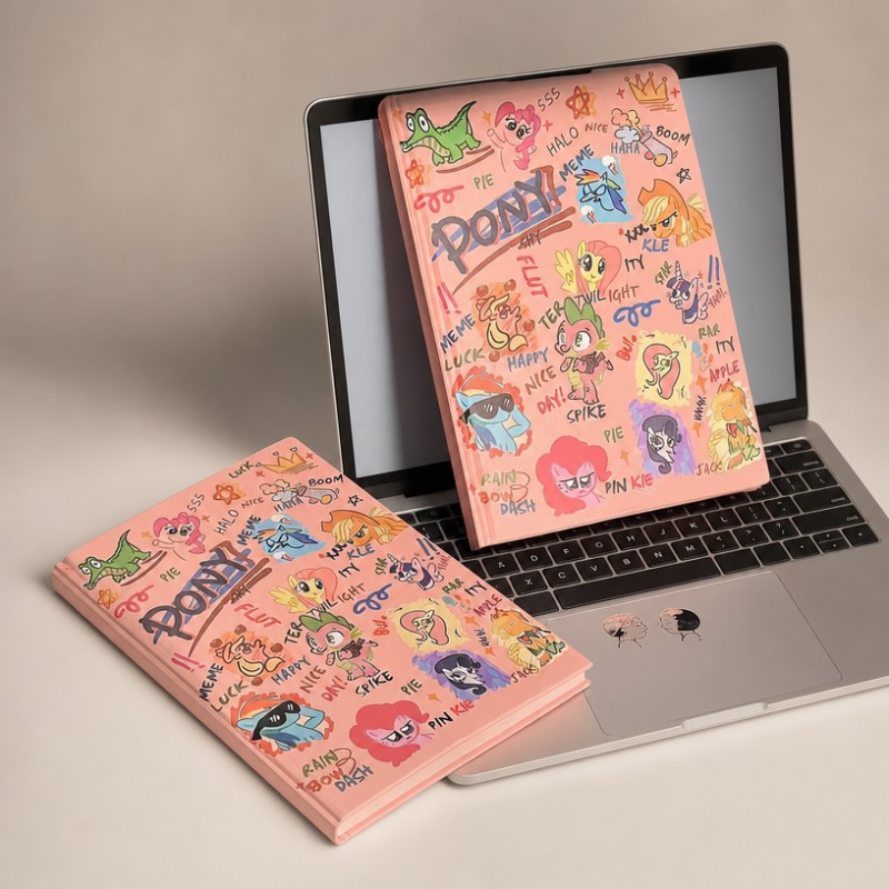 ချစ်စရာ ကာတွန်း Graffiti Hardcover A5 ဂျာနယ် မှတ်စုစာအုပ်