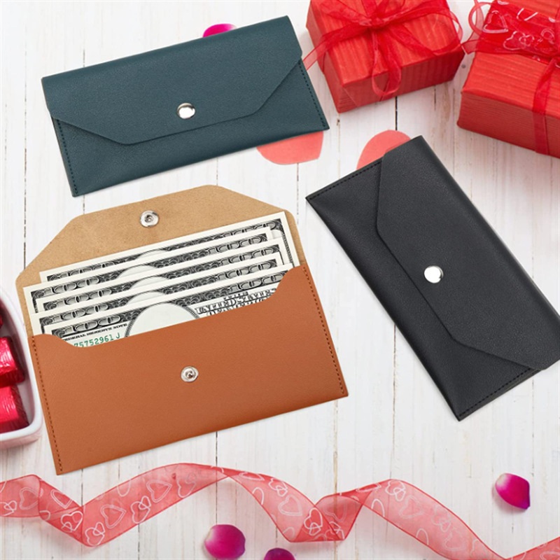 စာအိတ်ပုံစံ PU Leather Cash Wallet ကတ်ကိုင်ဆောင်သူ